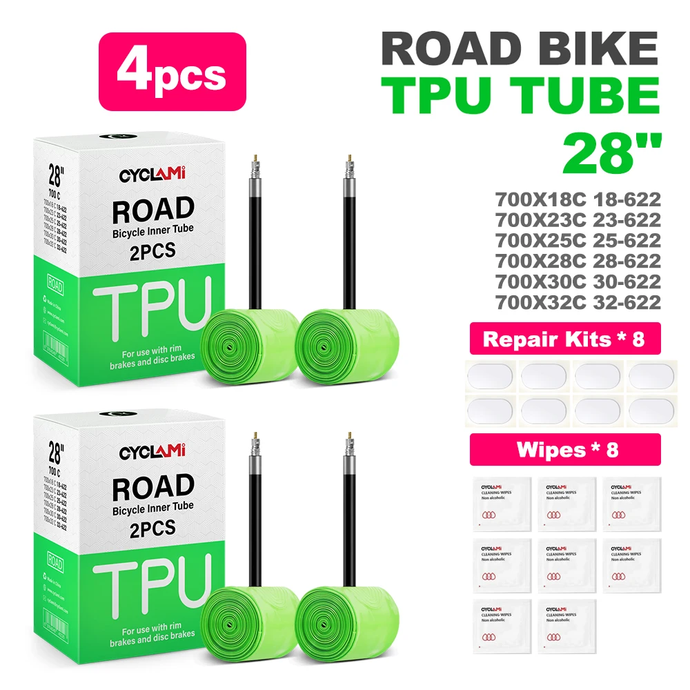 Wahl CYCLAMI TPU-Material Ultraleichter Fahrradschlauch 700C 18 32 Rennrad-MTB-Fahrradreifen 45 65 85 mm Länge Französisches Ventil 30 g