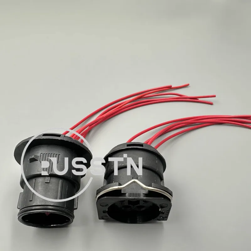 1 Set 5 Pin Automotive Headlight Assembly Wire Harness Socket AC Assembly Auto Waterproof Connector For VW J6