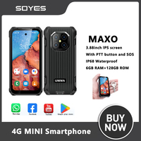 SOYES MAXO Rugged Smartphone 6GB+128GB 3.88 Inch Octa Core Android 12 Dual Cards 4G Mobile Phone 3000mAh MINI smartphone