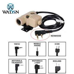 WADSN U94 Tactical Headset PTT 7.0 Plug Civilian Tactical earphone C2 C4 MSA For Walkie Talkie Motorola Kenwood Yeasu Midland