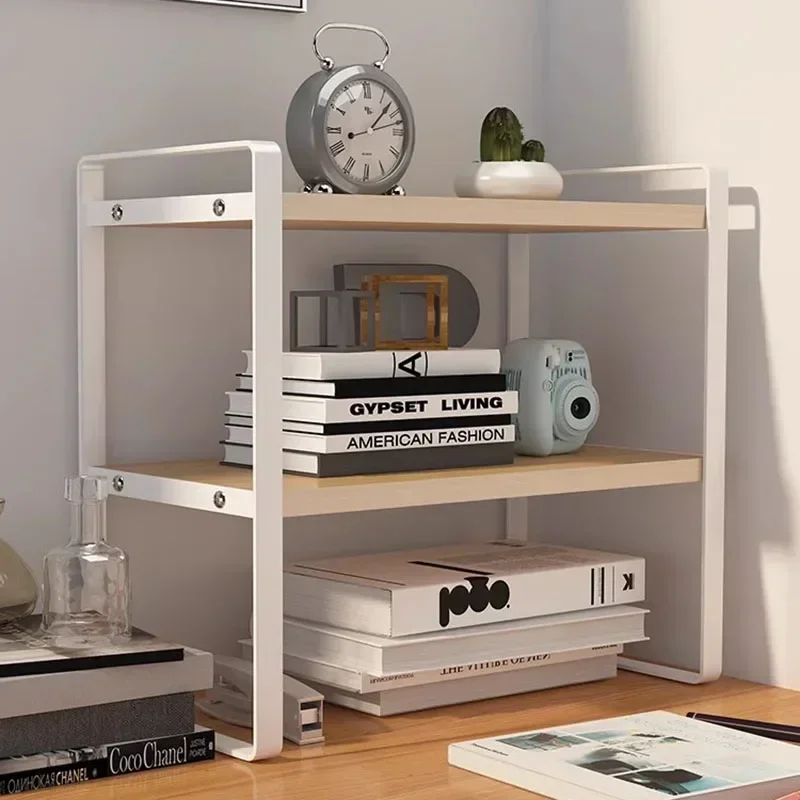 French Hand Magazine Holder Aesthetic Multilayer Finishing Bookcase Shelf Iron Estante Oficina Storage Furniture