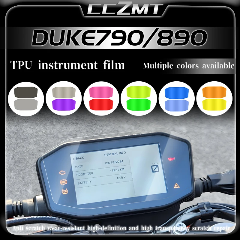 

For KTM DUKE790 DUKE890 Duke 790 Duke 890 Motorcycle Cluster Scratch Protection Film Speedometer Screen Sticker Accessories