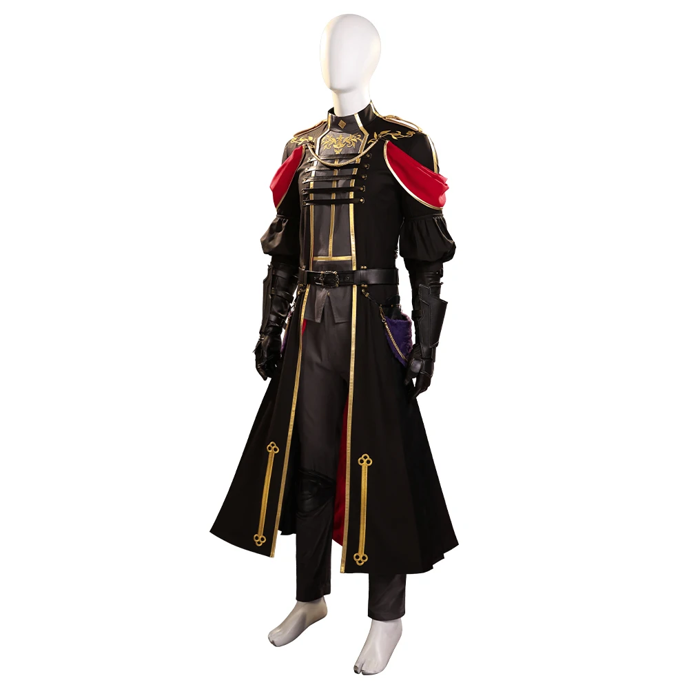 Sephiroth Youth Cosplay Costume Game FF7 Sephiroth Formal Wear Military Uniform Battle Outfits Halloween Carnival Cos Suit