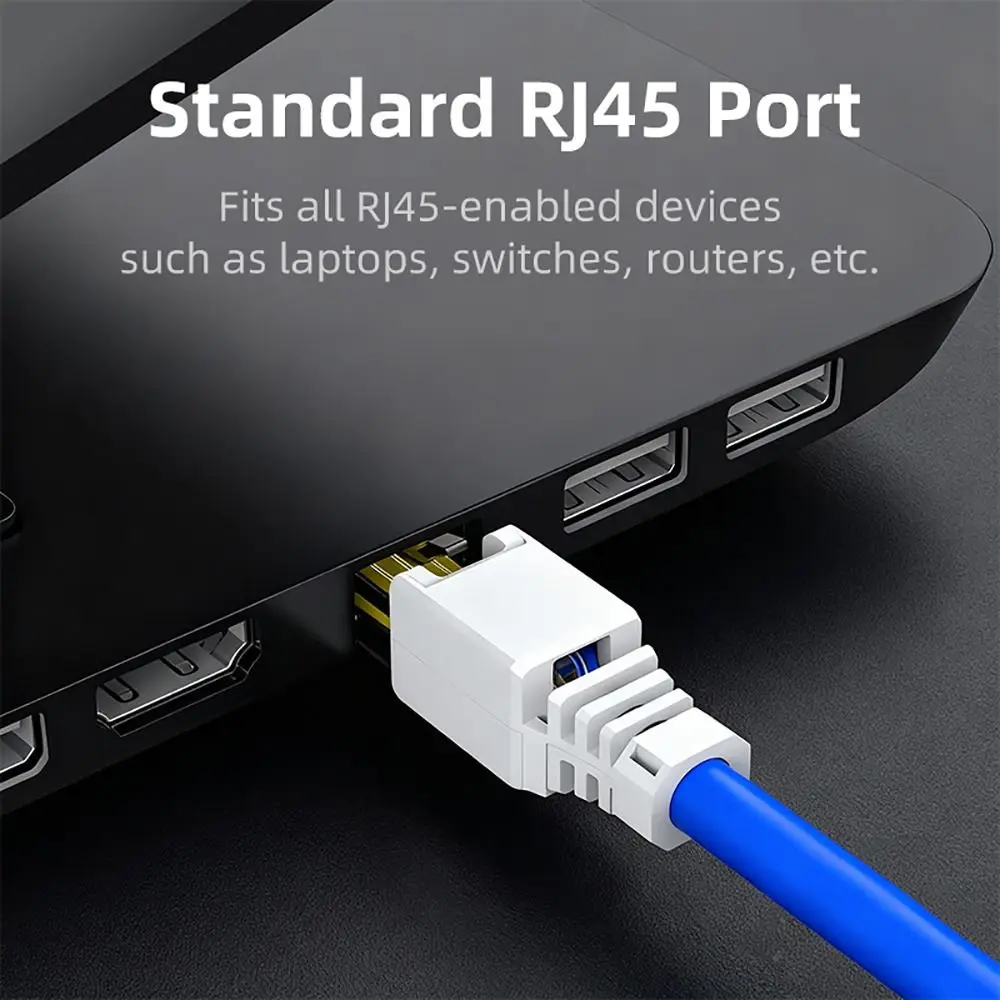 1Pcs CAT6 Cat5e RJ45 Connector Plug No Crimp Tool Free Ethernet Plug Crystal Head Reusable Toolless RJ45 Connector