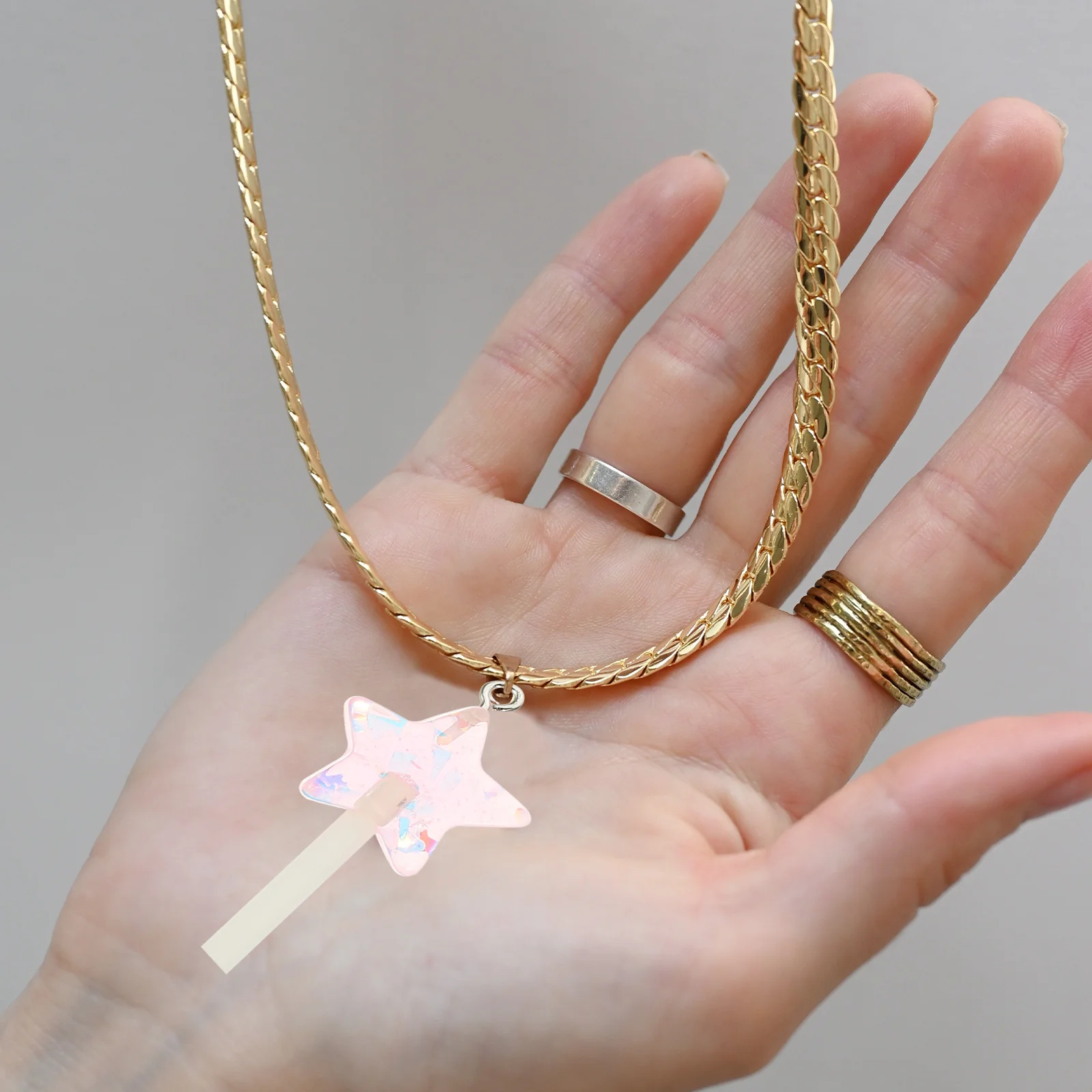 

20 шт., подвески в виде леденцов со звездами, яркие цветные подвески из смолы, сделай сам, изготовление ювелирных изделий, брелок, подвесные украшения, подвески в виде леденцов