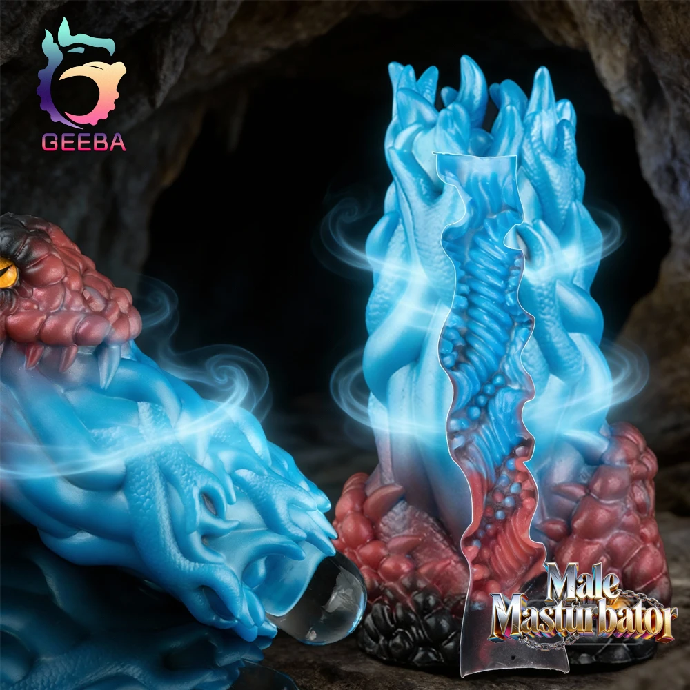 GEEBA الخيال الحيوان الأفعى اللسان الضارب سيليكون ذكر الاستمناء جيب كس Onahole الاصطناعي المهبل الكبار لعبة الجنس للرجال #1
