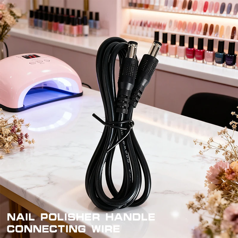 Cavo a molla di ricambio per levigatrice per unghie universale a doppia estremità da 1/1,5 m, cavo di collegamento della maniglia con porta CC