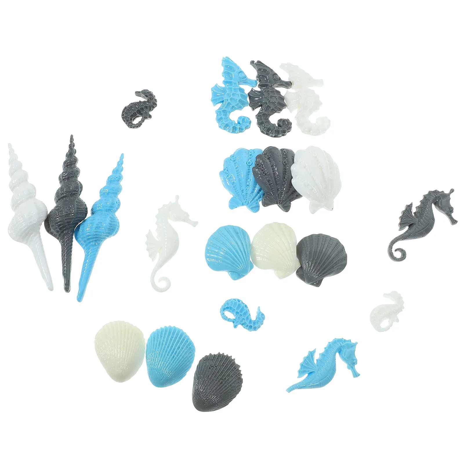 

21Pcs Ocean Resin Charm DIY Phone Case Decorations Beach Themed Small Craft Accessories Miniature Resin Craft Ornament
