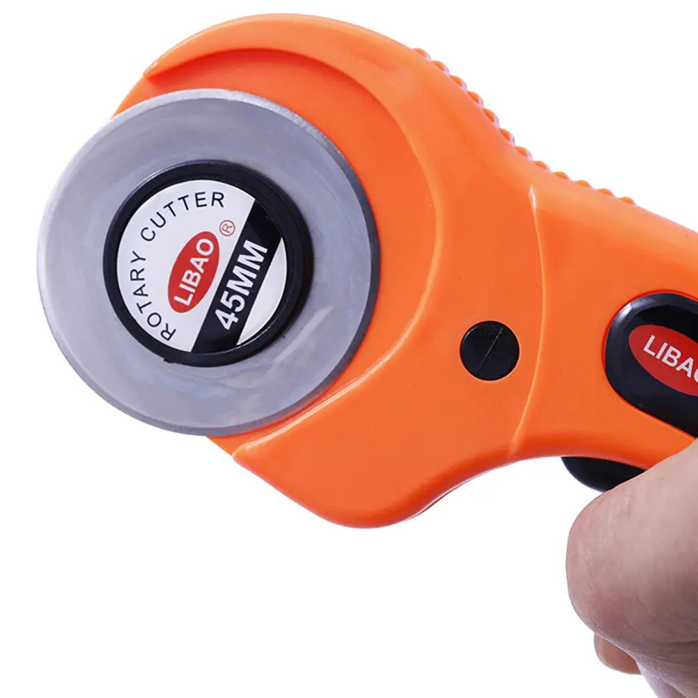 

1Set Cloth Cutter Set Heavy Duty Rolling Razor for Paper Vinyl Easy Grip Handle with Protective Guard Sewing Craft