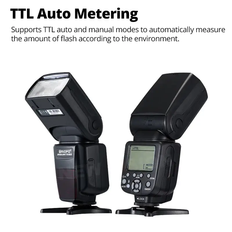 TRIOPO TR-982III 2.4G Wireless Off-Camera Speedlite with TTL & HSS – Master/Slave Flash for Canon Nikon DSLR/Mirrorless Camera