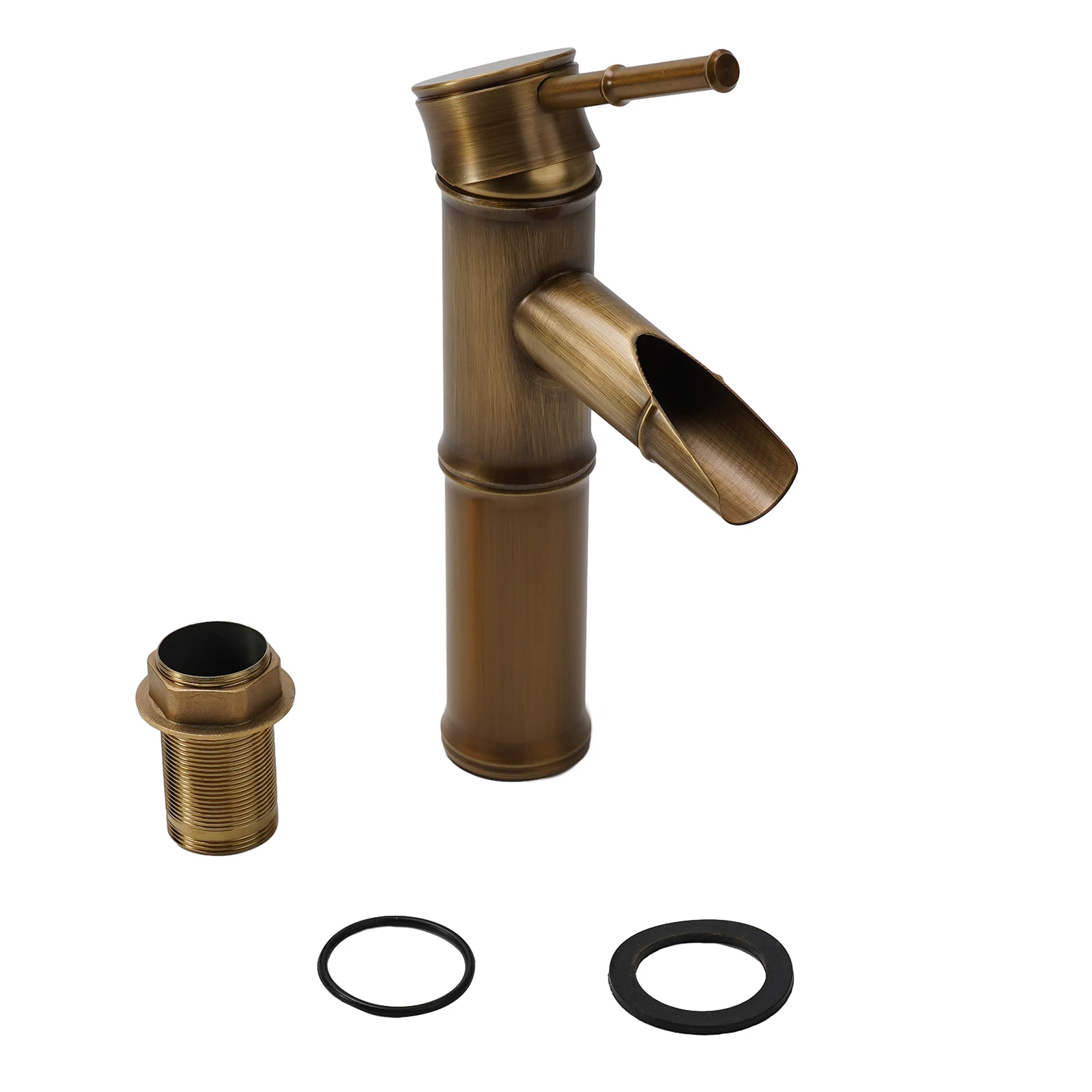 Bathroom Basin Faucet Rust-free Anti-corrosion Antique Brass Brown Hot And Cold Water Kitchen Mixer Tap European