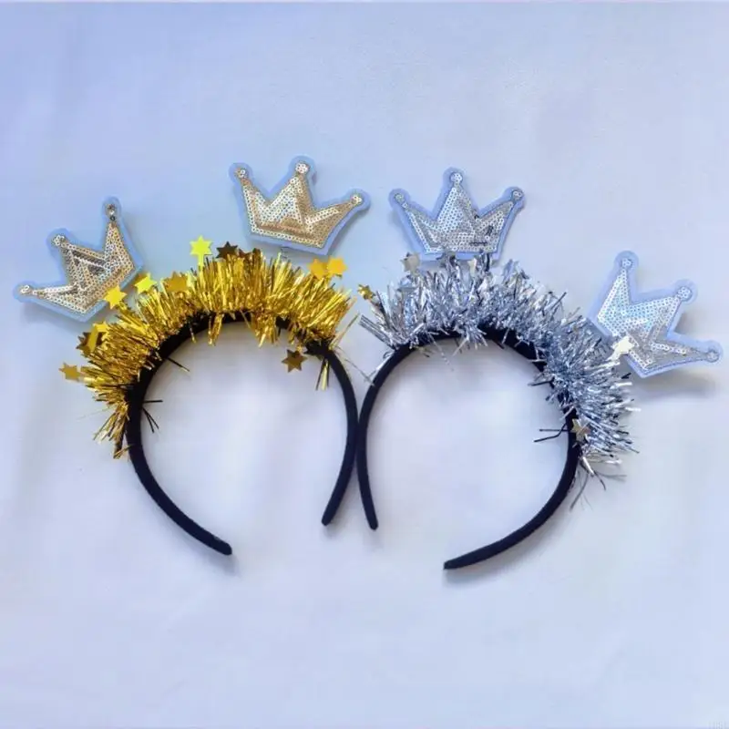 195E 2025 Năm Mới Mũ Lễ Hội Đính Hạt Cườm Mũ Trụ Ngày Lễ Đảng Cung Cấp Cho Trang Phục Hóa Trang