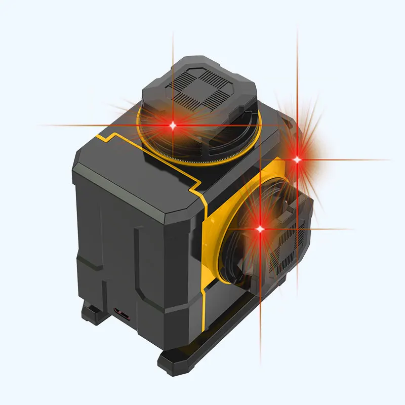 

Mini Level, Red Light 12 Lines 8 Lines, Automatic Leveling Thin Line, Infrared Level Meter