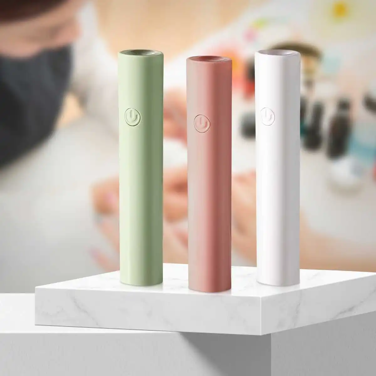 المحمولة البسيطة سريعة الجافة USB مسمار مجفف آلة المنزل أدوات العلاج بالضوء الأشعة فوق البنفسجية LED مسمار مصباح هلام البولندية مسمار أداة فنية الاستخدام المنزلي السفر