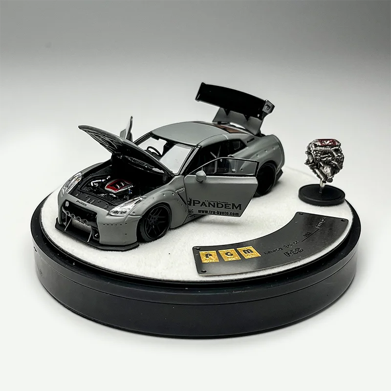 PGM 1:64 Scale GTR R35 Alloy Simulation Car Model Static Collection Decorated Holiday Gifts Toys Souvenir Gift