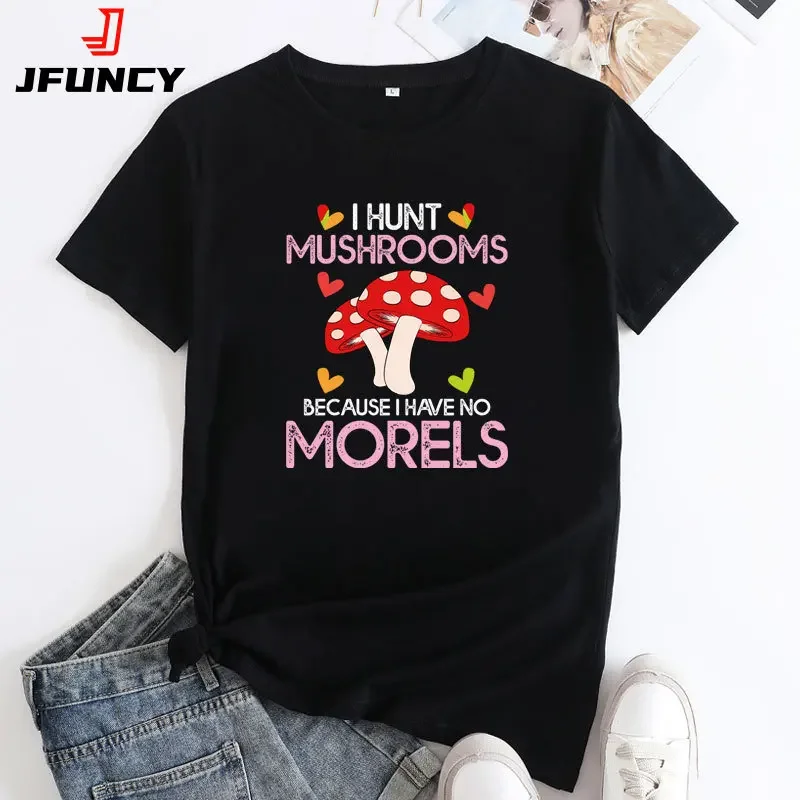 

JFUNCY Women Oversized T Shirts Graphic Tee Short Sleeve Tops Women's Cotton T-shirt Female Woman 2024 Summer Tshirt Clothing