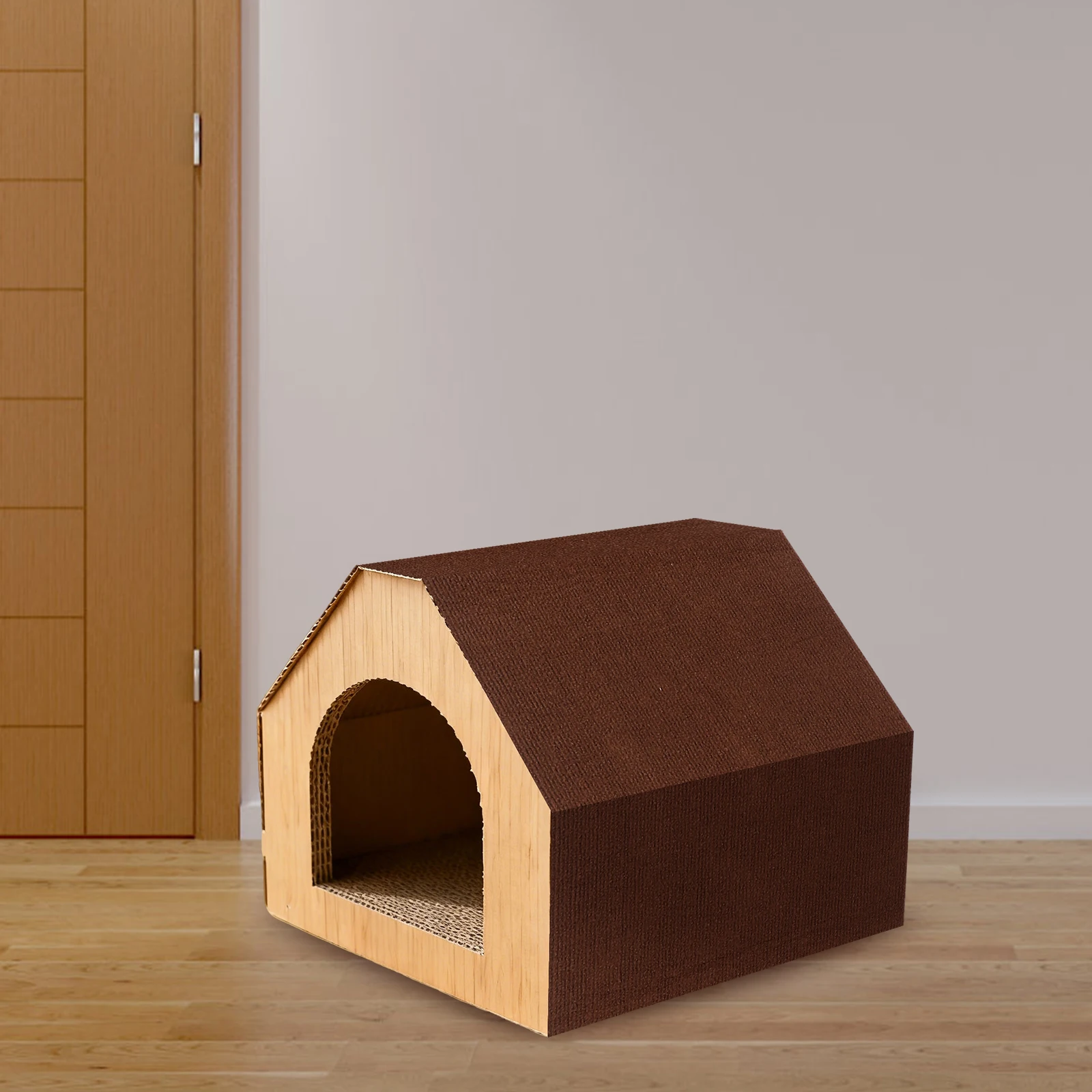 

Vertical Cat Scratching Board Self-Sticking Adjustable Couch Protector from Claws Noise-Dampening Scratcher Mat for Furniture