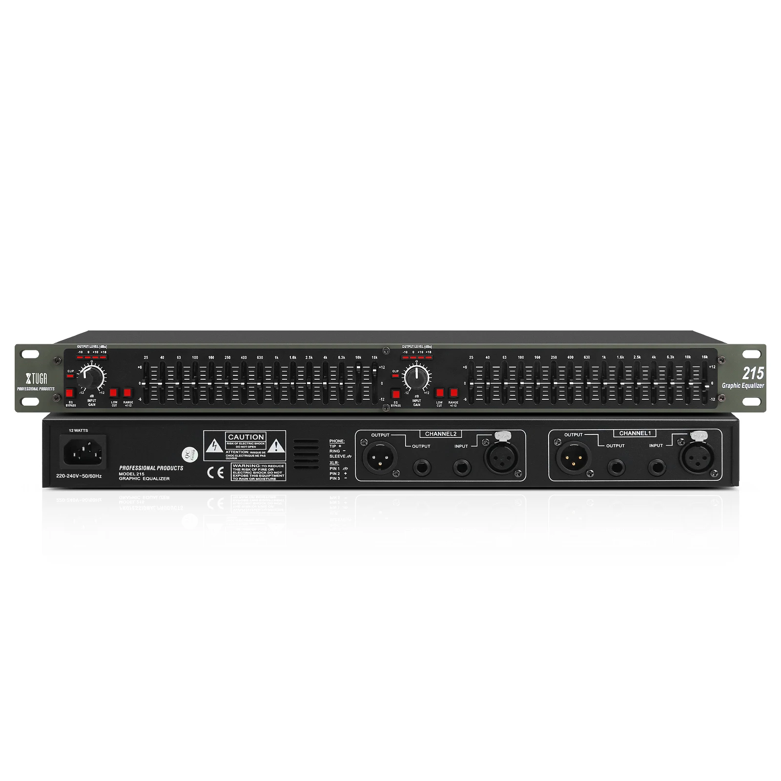 

XTUGA Hot Sele E215 Профессиональный аудиоэквалайзер 2x15 полосовой стерео эквалайзер двойной графический эквалайзер оборудование для студии звукозаписи