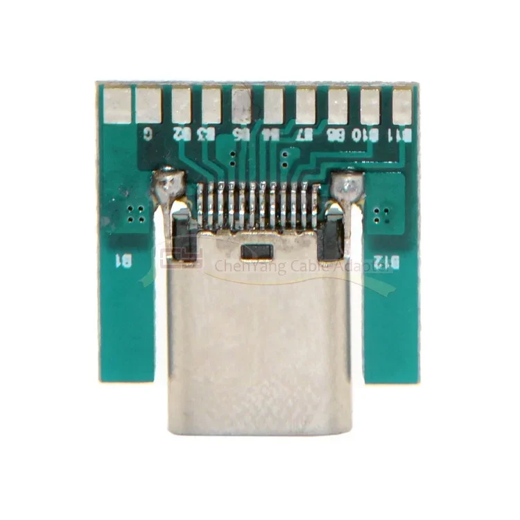 DIY 24-контактный USB-C USB 3.1 тип C гнездовой разъем SMT типа с платой ПК