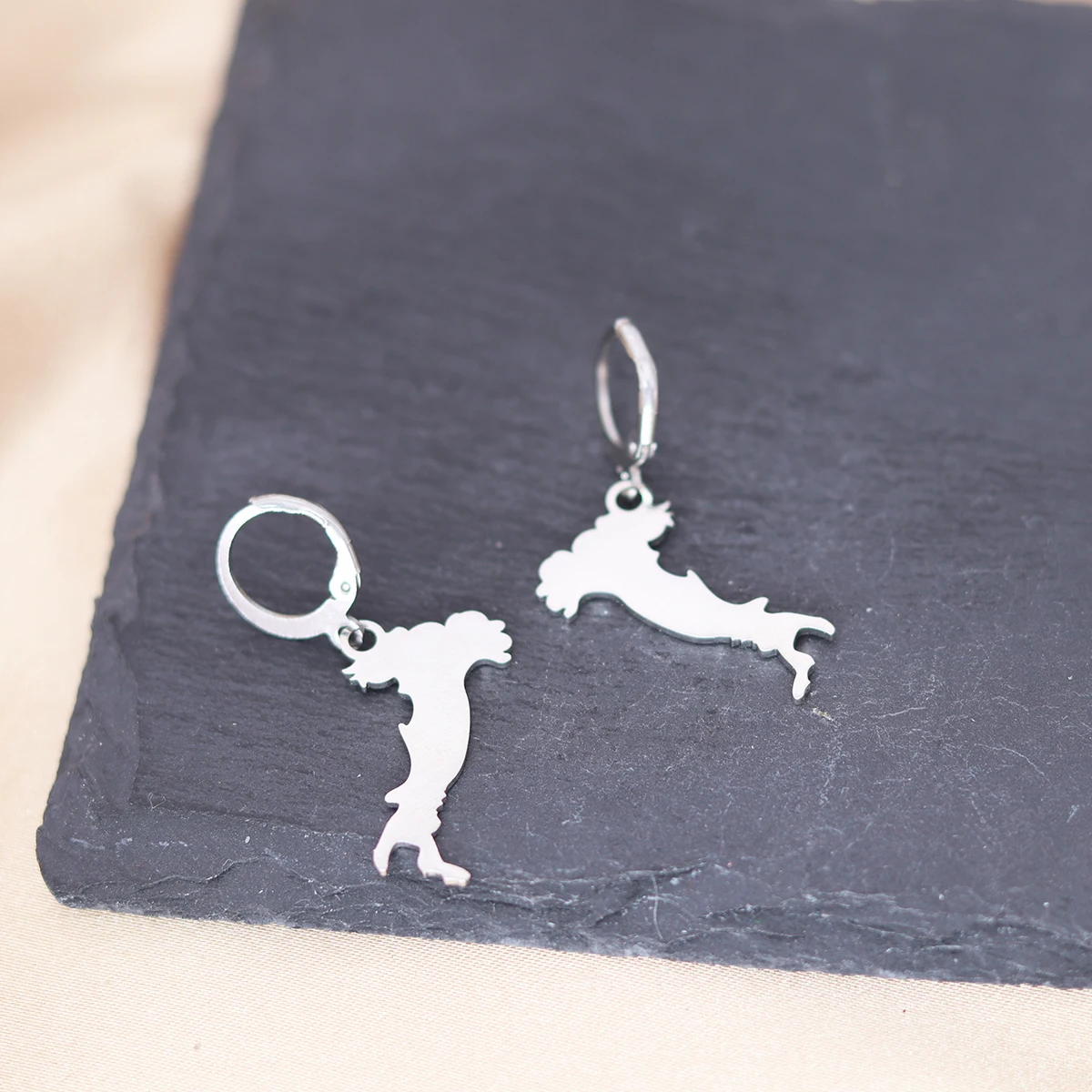 CHENGXUN-pendientes de aro con forma de mapa italiano para hombre y mujer, aretes colgantes de la ciudad de Roma, la encantadora Capital de Italia,