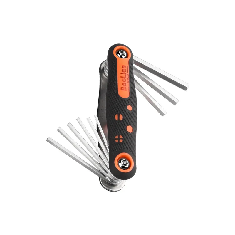 للطي سداسية أداة مفتاح الربط مجموعة متري الإمبراطوري البرقوق مفك العالمي 6 زاوية الداخلية سداسية وجع