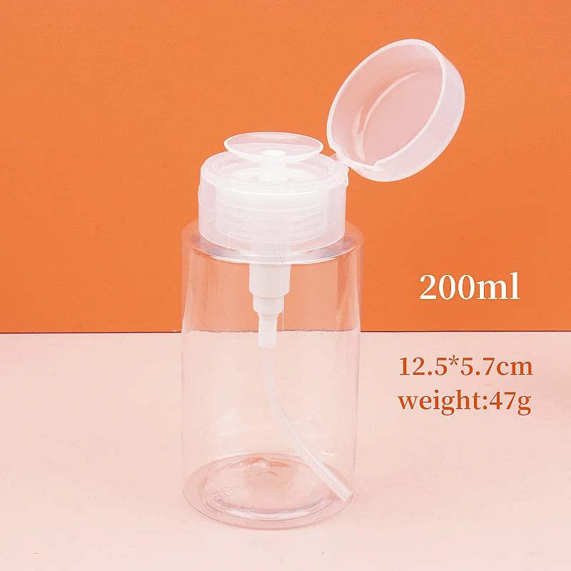 120/200ML Nail art Presse Flasche Nachfüllbare Spender Tragbare Reise Sauber Waschen Nagellack Entfernen Wasser Make-Up Spray flaschen – Detail 7