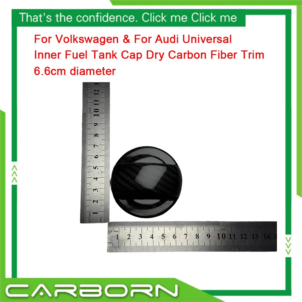 

Sticker Type Real Dry Carbon Fiber Inner Fuel Tank Cap Cover For VW Golf 7 MK7 Golf8 MK8 Passat CC For Audi A1 A3 A4 A5 A6 A7 A8