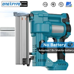 Brushless 2 in 1 Wireless Cordless Electric Nailer/Stapler Gun with  F50 /K438 Nail  Lithium Battery for Makita 18V Battery