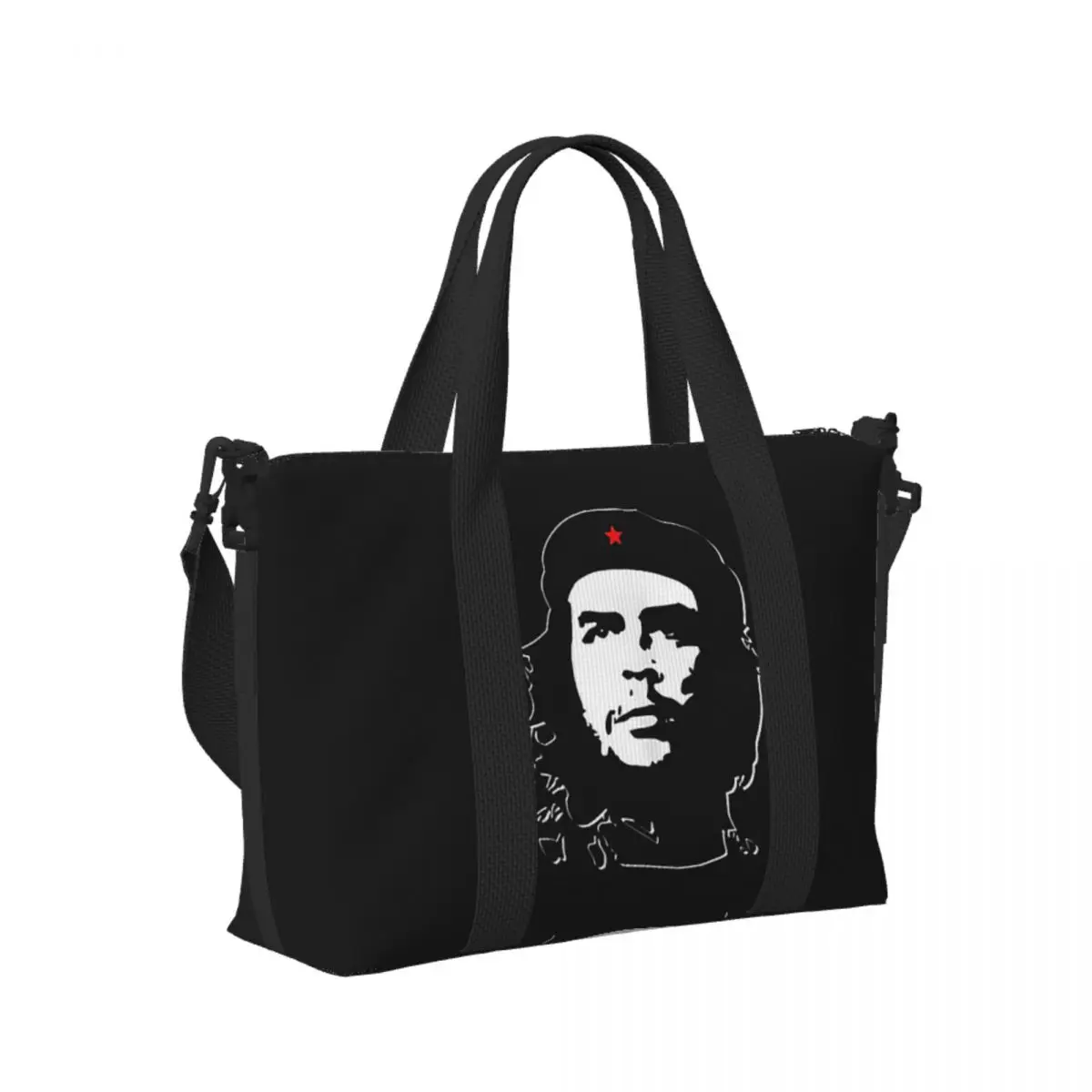 

Custom Che Guevara Beach Travel Bag Large Capacity Tote Bags for Gym Sport Women Shopping Duffle Shoulder Bag