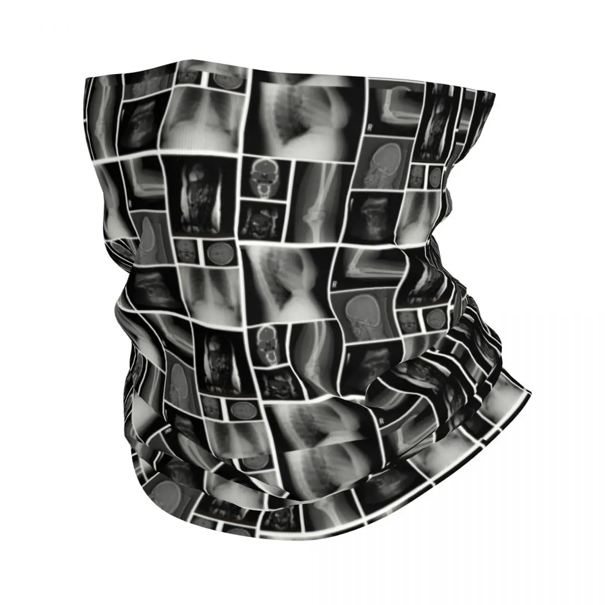 

Рентгеновская бандана на заказ, зимняя утеплитель для шеи, мужской ветрозащитный шарф для лица для пеших прогулок, повязка на голову с гетрами