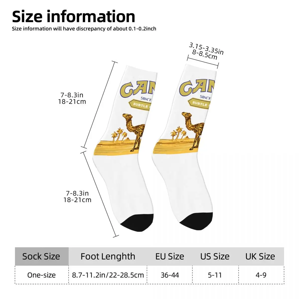 Camel Cigarettes Camel Unisex Winter Socks Warm Happy Socks Street Style Crazy Sock