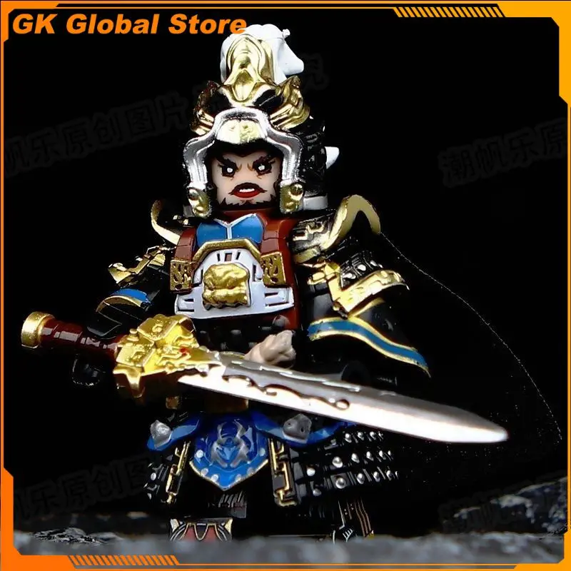 Three Kingdoms Famous Generals Caocao Sunqun Zhaoyun Simayi Liubei Guanyu Butch Ride Figure Peripheral Model Classic Gift Toys