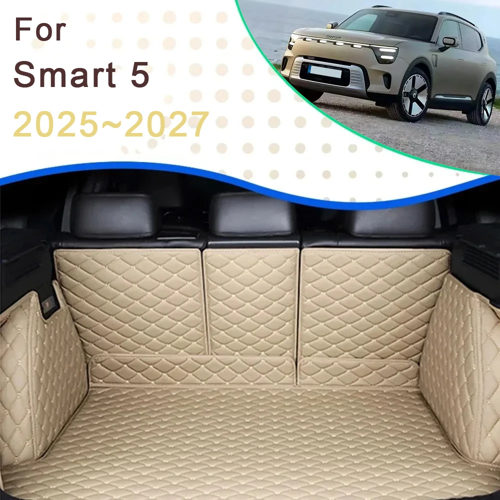 Car Trunk Cargo Liner For Smart 5 HY11 2025 2026 2027 5seat Waterproof Rug Rear Boor Mat Carpet Storage Pad Auto Accessories