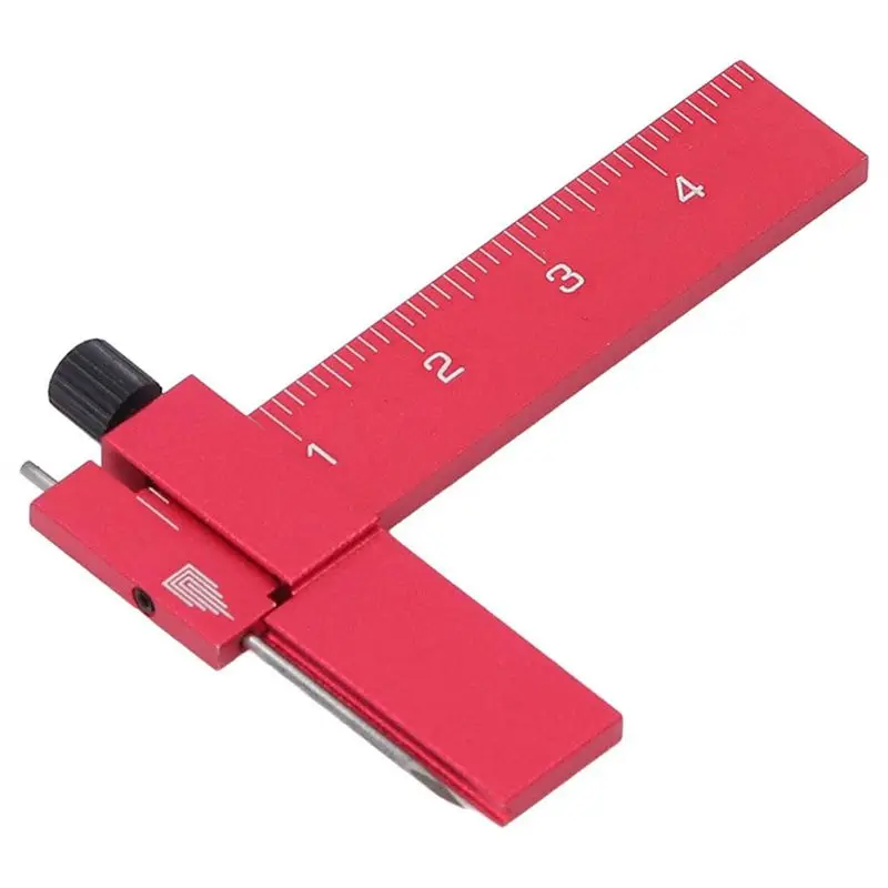 AT02-Equidistant For The Size Of(Black), Adjustable Equidistant Parallel Scriber, Writing Ruler Red