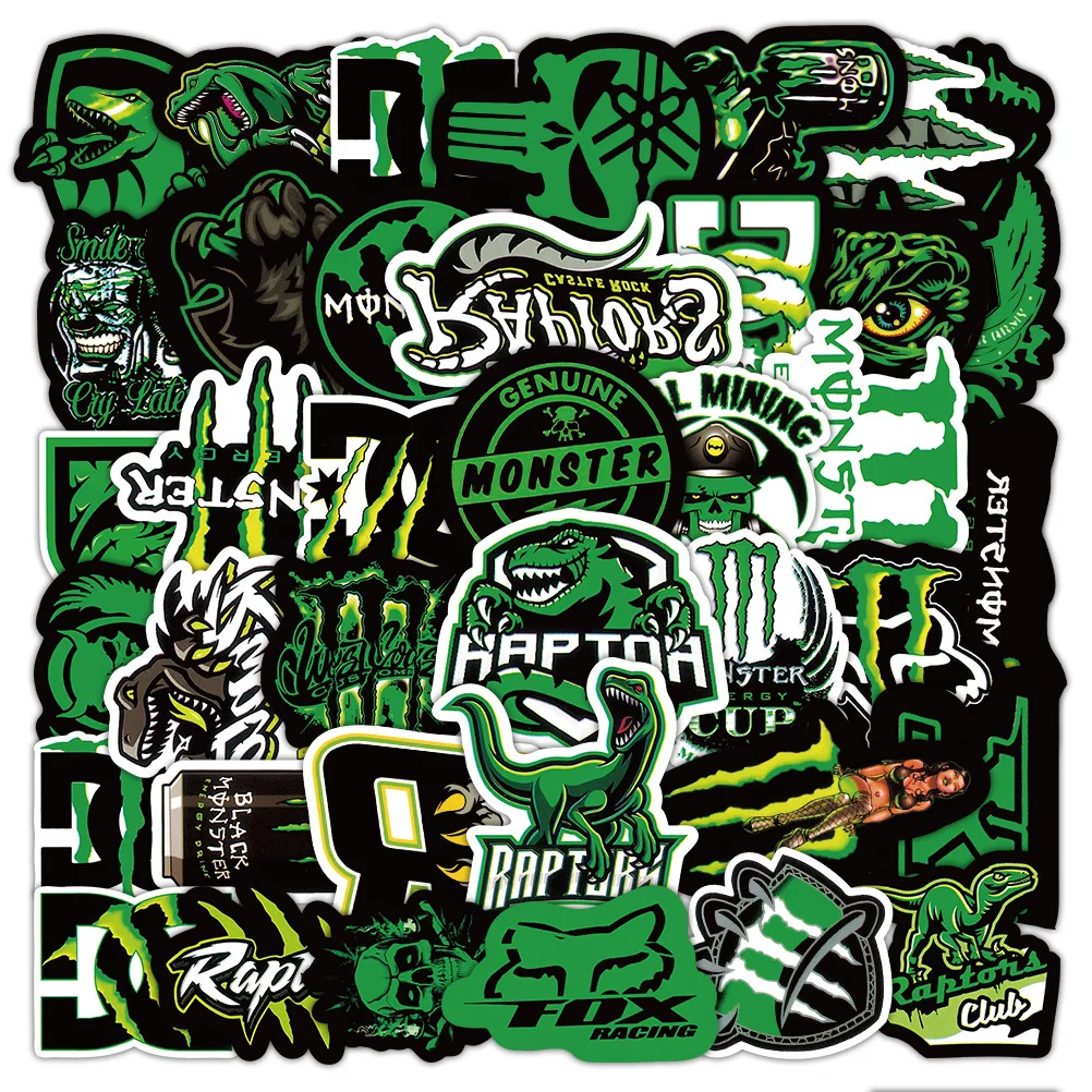 10/30/50PCS MonsterEnergy Stickers Cool Monster Graffiti Decaoration Fridge Luggage Laptop Phone Guitar Bike Skateboard Decals