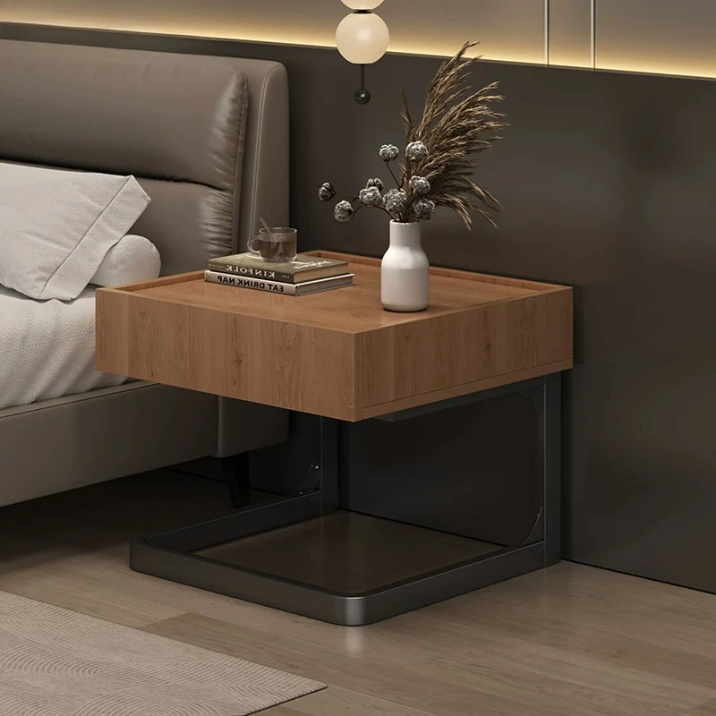 Nordic Bedroom Bedside Table Cabinets Simple Unique Mid Century Modern Bedside Table Space Saving Cool Muebles Home Furniture