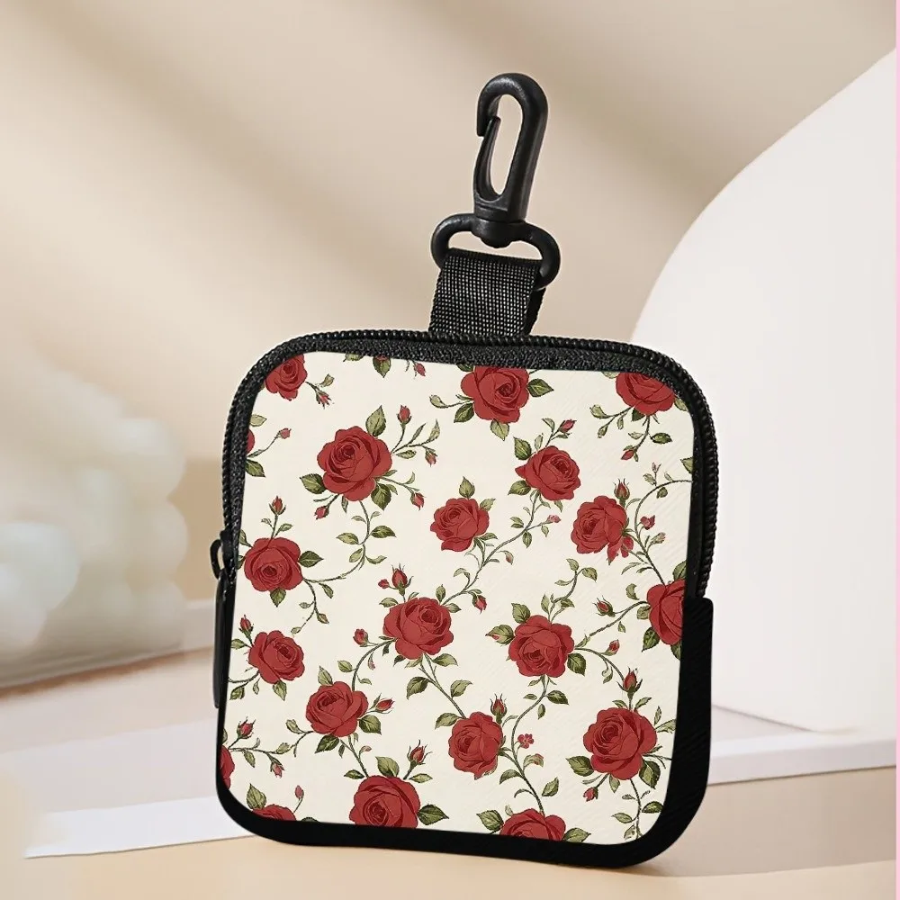 Creative PVC Mini Coin Purse Lightweight Water-resistant Wallet for Women Portable Durable Zipper Storage Bag Friends Gift
