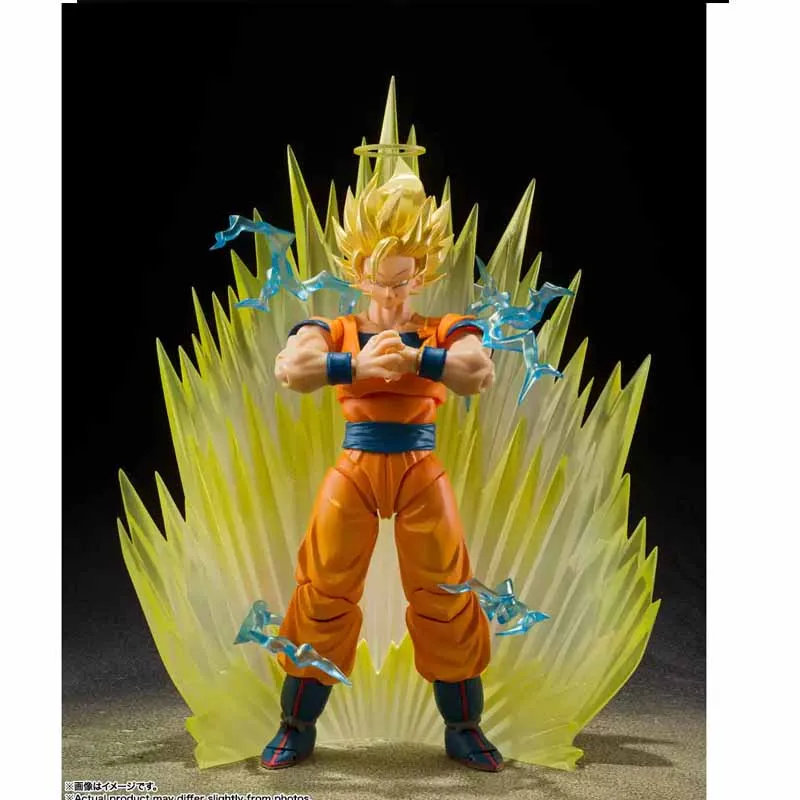 

Bandai Officially Licensed SHF Anime Figure Dragon Ball Z Super Saiyan SON GOKU Anime Action Figures Toys For Boys /Girls