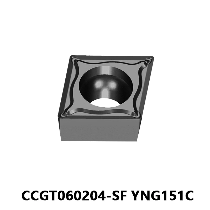 

Original Carbide Inserts CCGT060204-SF YNG151C CCGT 060204 SF CNC Lathe Cutting Turning Tool CCGT09T304 CCGT120404 Metal Tool