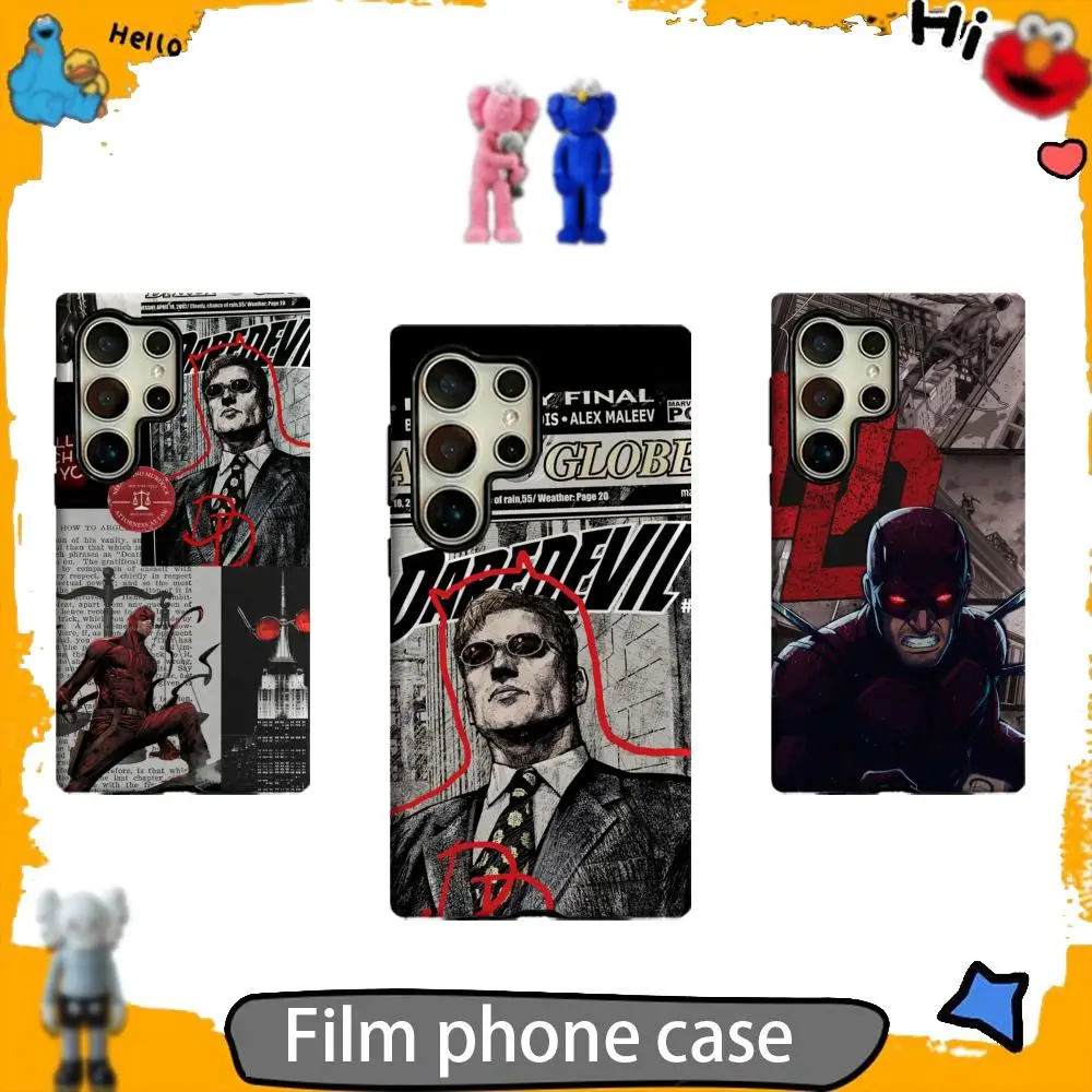 Daredevil Phone Case marvel 2-in-1 Glossy shell For Samsung S26 S25 S24 S23 S22 S21 Plus Ultra A16