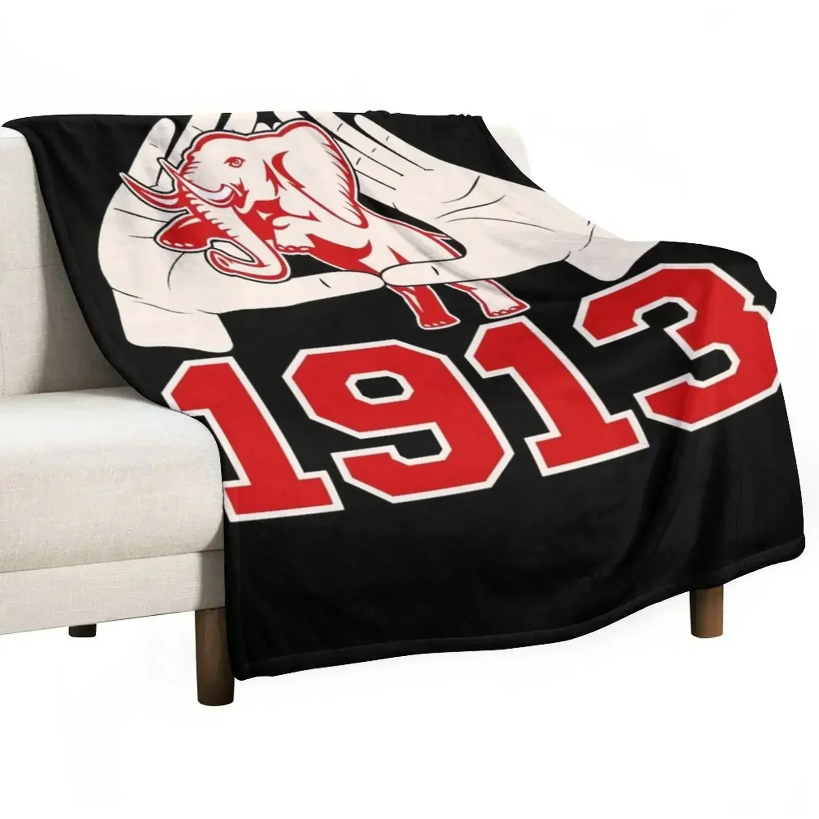 Delta 1913 Sigma Theta For Fans Throw Blanket Decorative Sofas Plaid Thins wednesday Soft Big Blankets