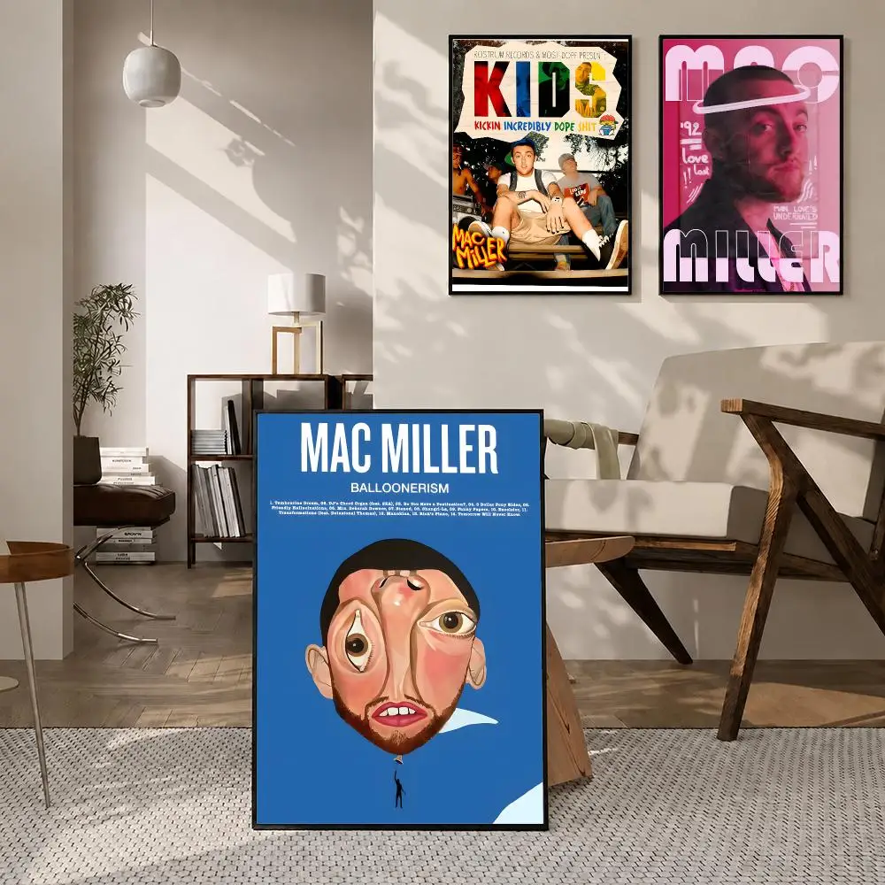 Singer Mac Miller Poster High-definition poster stickers, suitable for bedroom, living room, home decoration