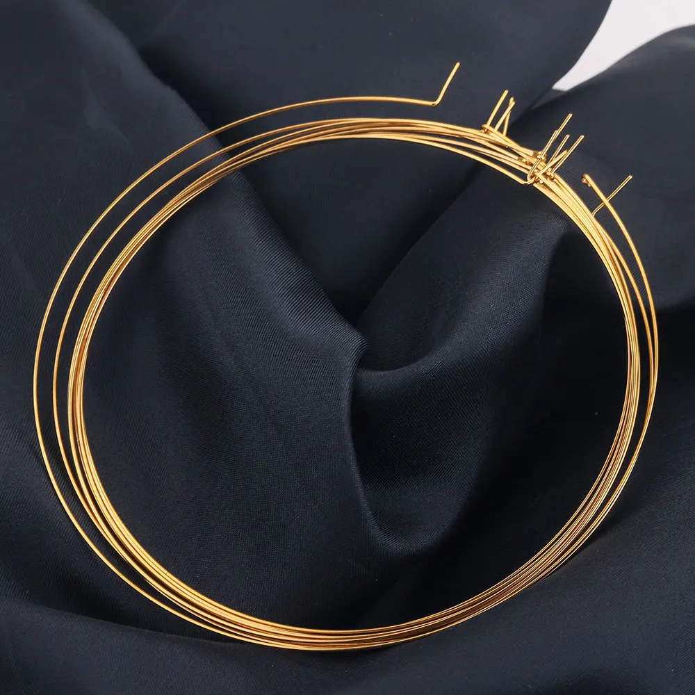 10pcs Stainless Steel 10cm Large Circle Ear Wires Hoops Loop PVD Gold Plated Earrings Charms DIY Dangle Jewelry Making Supplies