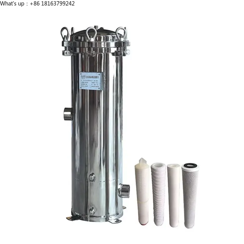 Carcasa de filtro multicartucho de acero inoxidable para filtración de líquidos para hoteles de plantas de fabricación