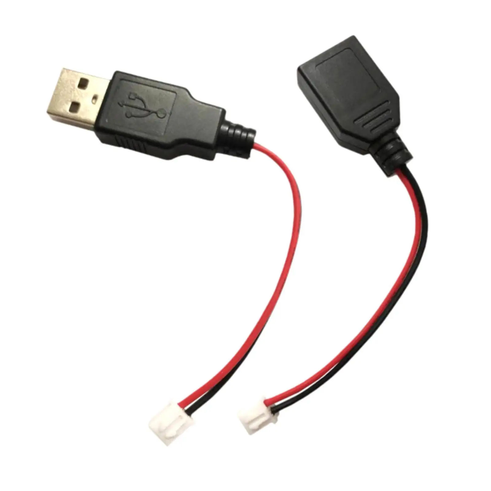 2Pcs USB to Xh2.54/PH2.0 Terminal Cable 200mm Sturdy Strong Interferences Resistance Power Supply Replacement Secure Connection
