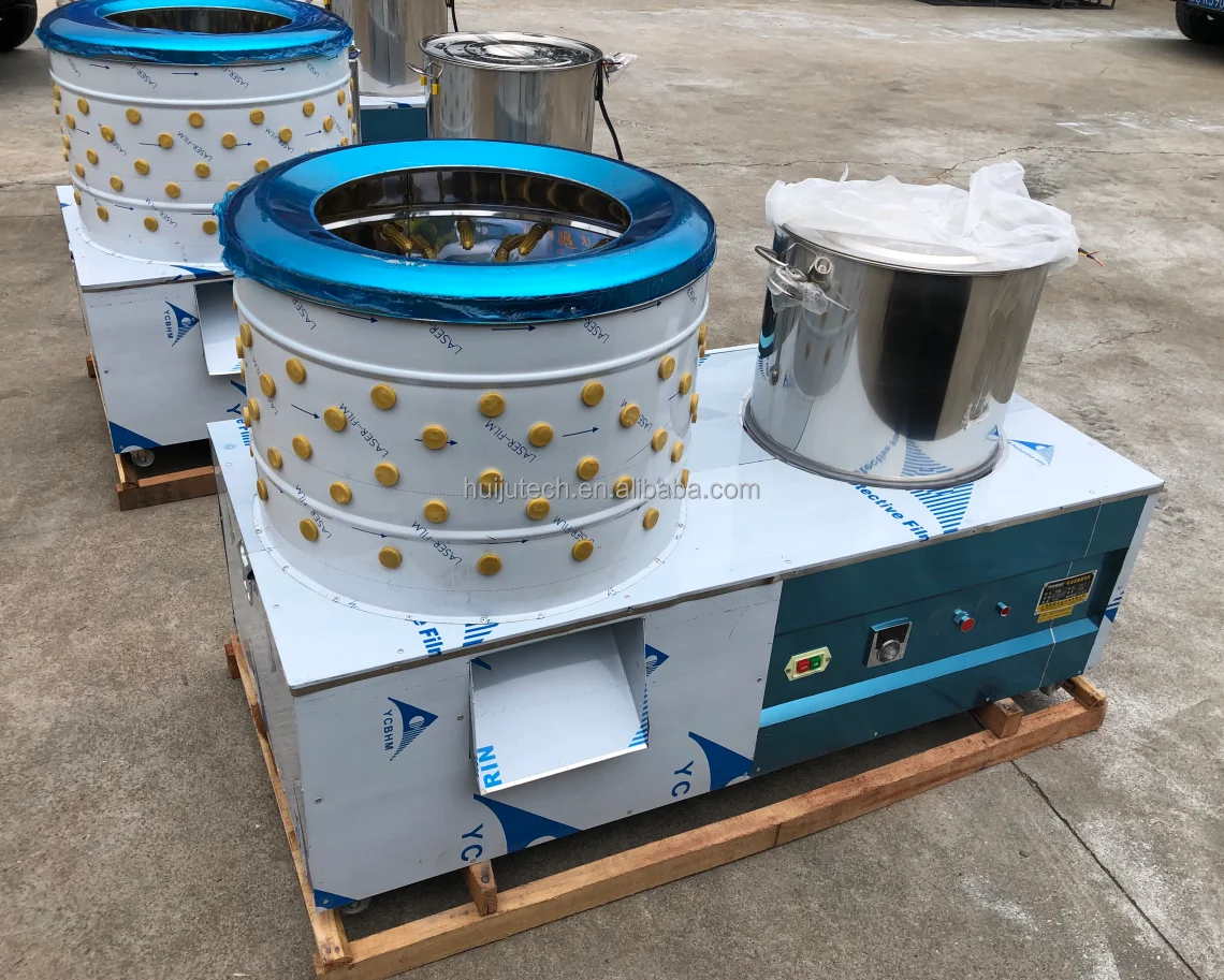 Capaciteit 16-18 Kg/batch 201ss Slachten Kip Plucker en Scalder Gecombineerde Machine/Gevogelte Haar Veer Machine HJ-60B