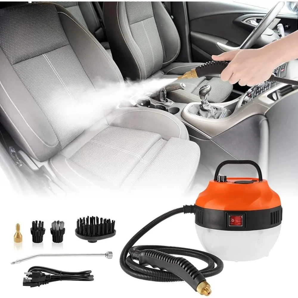 

WICHEMI Steam 1800W High Pressure High Temperature Handheld Steamer for Car Detailing Multifunction Home Kitchen Use (Orange)