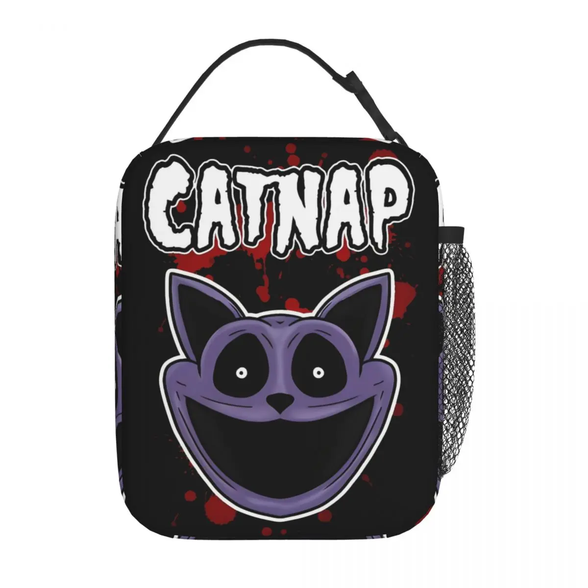 Catnap Blood Insulated Lunch Bag Smiling Critters Food Container Leakproof Cooler Thermal Lunch Boxes For School Office