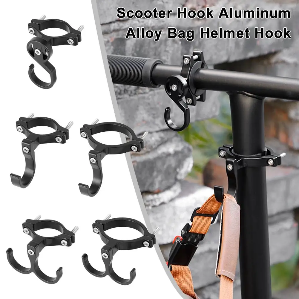 Electric Scooter Hooks Simple Bike Shelf Tube Storage Double Rack Ebikes Buckle Helmet Hooks Hooks Hanger Portable Metal D6U2