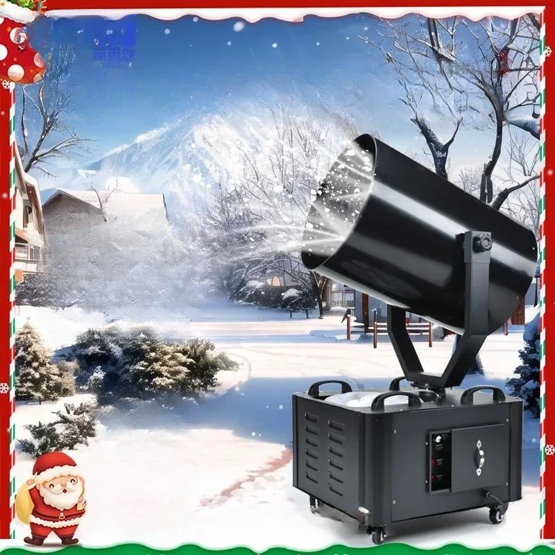 

High power shaking head snowflake machine 4000w snowmaking outdoor large simulation snowspray machine Christmas stage